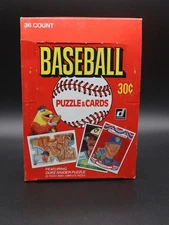 1984 Donruss Baseball Wax Empty Display Box