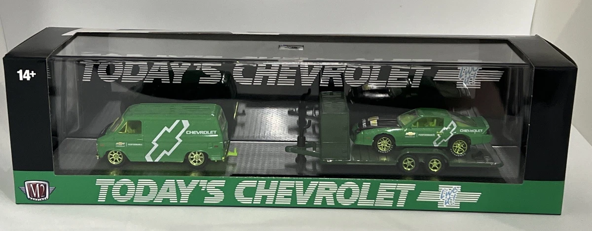 M2 MACHINES Auto-Haulers 71 Chevy G10 Van & 85 Camaro Iroc-Z 1/750