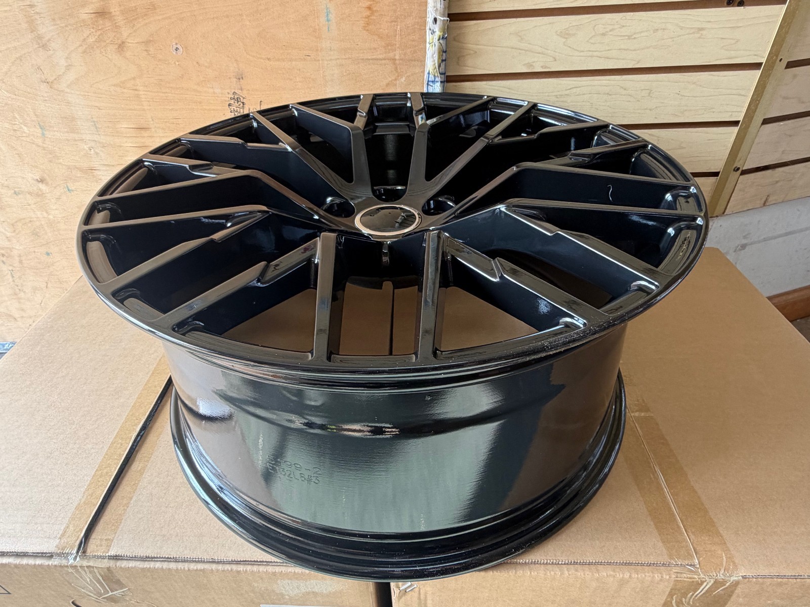 (4) 20x9 AUDI R8 GLOSS BLACK WHEELS RIMS A3 A4 A5 A6 A7 S4 S5 RS 5x112 +32MM