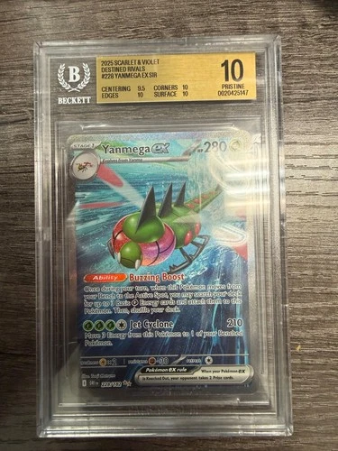 2023 Pokemon Destined Rivals Yanmega ex #228 SIR BGS 10 Pristine LOW POP