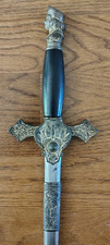 Vintage KNIGHTS OF COLUMBUS Ceremonial Sword & Scabbard TC GLEASON CHICAGO RARE