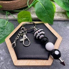 4.5  Stainless Steel Candy Bubblegum Bead Keychain Purse Backpack New C1064