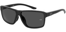 Under Armour Kickoff Men's Black Square Sunglasses w/ Spring Hinges - 0807 IR