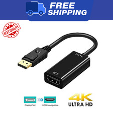 DP Displayport Male to HDMI Female Cable Converter Adapter for PC Laptop Desktop