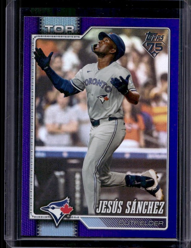 2026 Topps Jesus Sanchez Purple Rainbow Foil #/250 Blue Jays