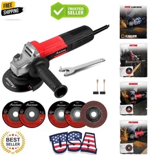 Angle Grinder, 7.5-Amp 4-1/2 inch Electric Grinder Power Tools with Grinding ...