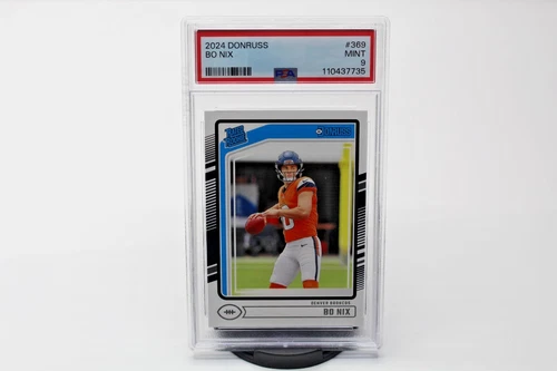 2024 Panini Donruss - Rated Rookie Bo Nix #369 (RC) PSA 9