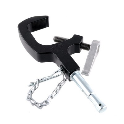 The Light Source Mega-Baby MBB Black Mega Clamp (for 1-2'' pipe) 5/8'' Baby Pin