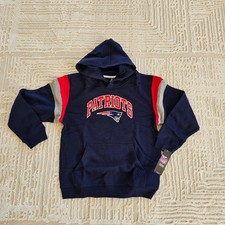 New NFL Sz L, XL Official England Patriots Youth Boys Hoodie Sweatshirt NWT