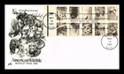 US COVER AMERICAN WILDLIFE BOOKLET PANE FIRST DAY ISSUE SCOTT 1889A