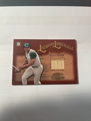 2002 Donruss Classics Legendary Lumberjacks Reggie Jackson GU Bat (#/500)  HOF