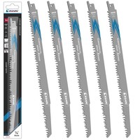 Ezarc SäBelsäGebläTter Holz 300 Mm, Chrom-Vanadium-Stahl, 5 StüCk, 5TPI, 5Tlg