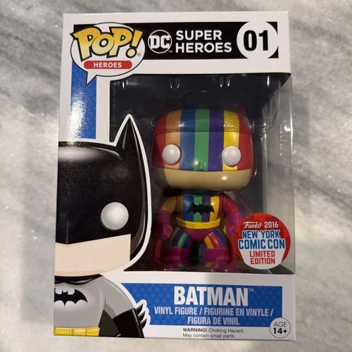 Funko Pop! DC Super Heroes Batman (Rainbow) #01 - 2016 New York Comic Con NYCC