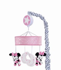 Disney Minnie Mouse Pink Musical Crib Mobile Nursery Toy