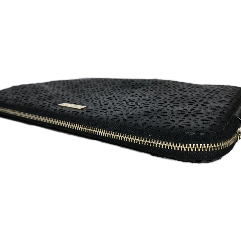 Kate Spade New York Perforated Daisy Cut Out Tablet Sleeve Case 13" Black - Image 4 of 4