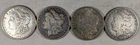 LOT OF 1 1921 D 3 1901 O MORGAN SILVER DOLLARS #101