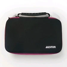 Nintendo DS Austor Travel Case Storage Carrying Case Black/Pink