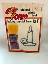 Vintage EZE Form Kit Baking Crystal Form Kit Christmas Ornament Candle