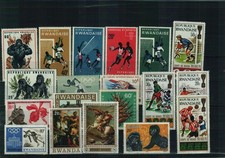 Ruanda - Briefmarkenlot - 1 Steckkarte - postfrisch