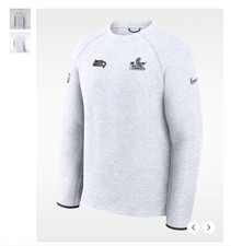 Seattle Seahawks Nike Super Bowl LX Opening Night Tech Fleece Crew Size Large 