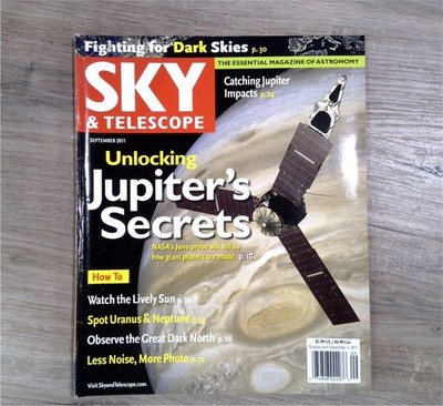 SKY & TELESCOPE Magazine September 2011 Jupiter Juno Probe Astronomy Meade