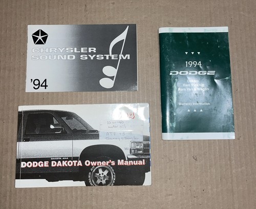 1994 94 Dodge Dakota Owners Manual Original - OEM - Bild 1 von 8