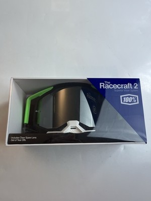 100% Percent Racecraft 2 Goggles Kalkuta Silver Mirror Lens 53142110