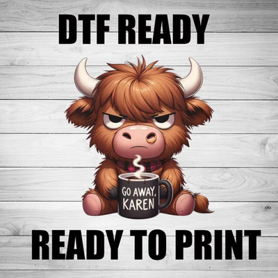 DTF Heat Transfer   Ready to Press, Full Color Design