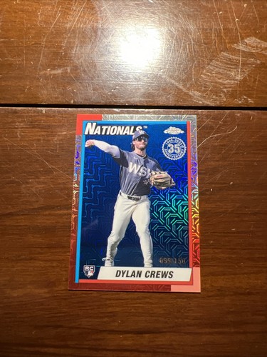 2025 Topps Series 2 Silver Pack 1990 Chrome Mojo T90C-144 Dylan Crews 99/150 - Picture 3 of 6