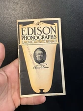 1907 Edison Catalog of Phonographs