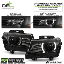 Halogen Upgrade [HID Style] For 2014-2015 Chevy Camaro Projector Headlights Pair