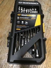 Gearwrench Gwd18rws Saemetric 90-tooth Combination Ratcheting Wrench Set 18pc