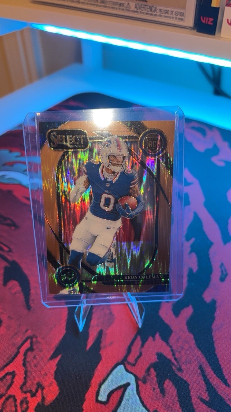 2024 Panini Select - Club Level Keon Coleman #280 Copper Shock Prizm /299 (RC)