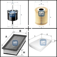 Ufi Filterset, Inspektionspaket für Volvo XC90 I V40 Kombi V70 II V70 III S60 I