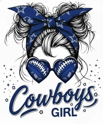 Cowboys Girl Sticker Decal l Laptop Wall Mirror Cup Tumblr Locker
