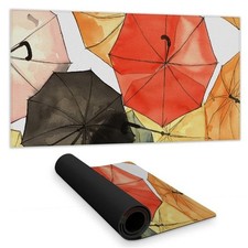 Begin Home Decor C1DM15318F4TX3 16 x 32 in. Suspended Umbrellas Red Shapes De...