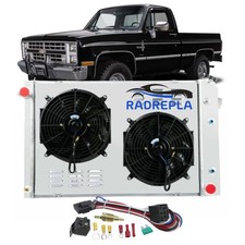 CU716 3 Row Aluminum Radiator for 1973-1991 Chevy GMC C10 C20 C30 C1500 C2500