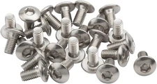 BikeFit Cleat Screws, 25-Pack, 10mm, Universal / Look / Shimano Compatible, 4mm