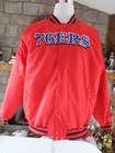 Ultra Game Nba – Philadelphia 76Ers Bomber style Jacket Size Mens Xlarge -Red