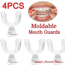 4Pcs Silicone Night Mouth Guard Teeth Clenching Grind Dental Sleep Aid Supplies