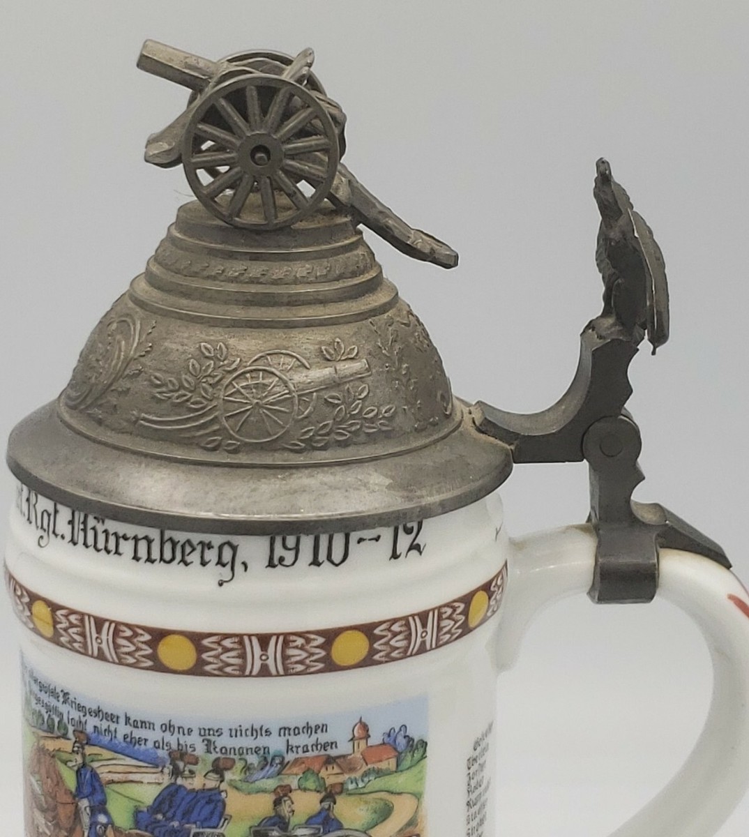 Kaiser E 483 W. Germany WW1 Regimental Military Beer Stein w
