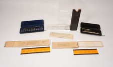 Vintage Convoluté Vieux Zeichengeräte Règle à Calcul Etc. U. A.Graphos Nestler