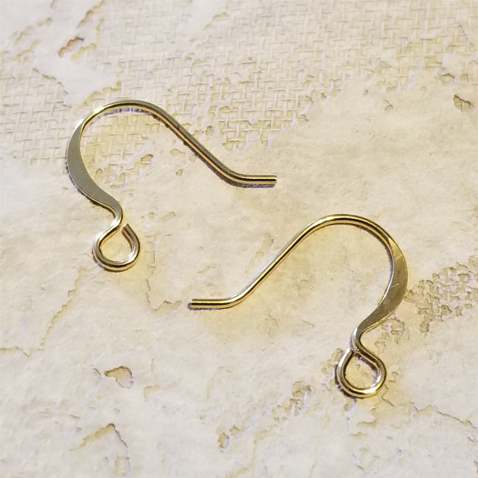 10 Pcs 14K Gold Plated Open Half Loop Leverback Earring Findings - Cascade CJLEVER