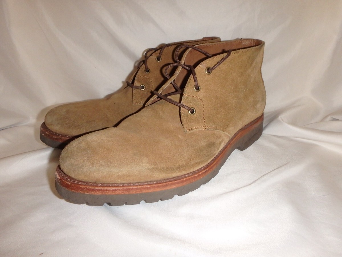 H. S. Trask Brown Steer Leather 12 M Ankle Suede Vibram  display picture 2