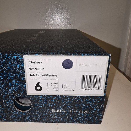 Stivali Emu Australia Side Gore/Cml/Camoscio/W11289 Blu Chelsea - Foto 4 di 5