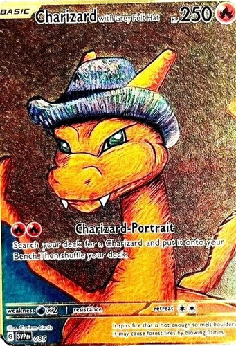 Pokemon Pikachu Charizard Metal Gold FanArt Design Card COLLECTABLE DX EX VMAX - Picture 10 of 29