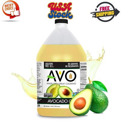 NON GMO Avocado Oil, 1 Gallon 128 Fl-oz, NO Preservatives Added