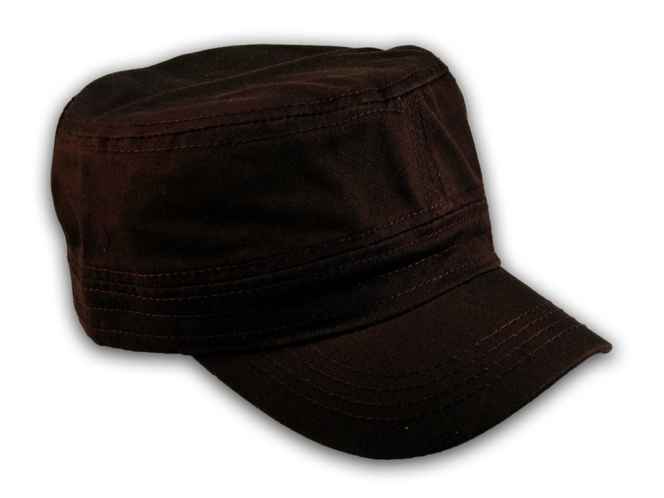 Casquettes Scala Pronto Pré-occasionnées - Style Militaire, Taille Unique, Noir/gris/marron/beige