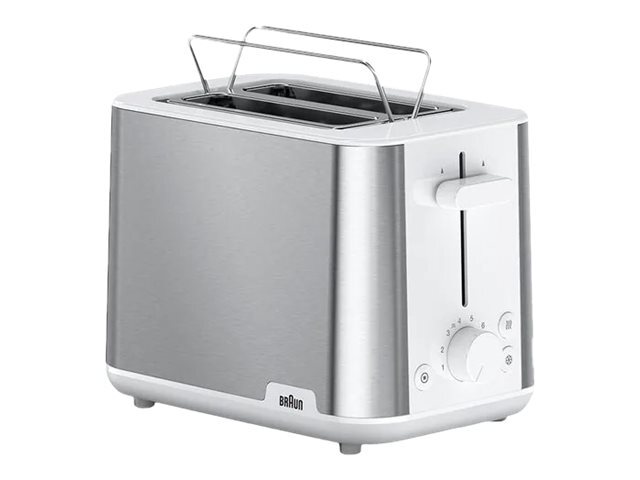 Braun PurShine HT 1510 WH Toaster 2 slice 2 Slots stainless 0X23010033