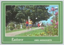 Folks Enjoy Walk @ Eastover Luxury Resort~Lenox MA~Gardens On Sides~Continental